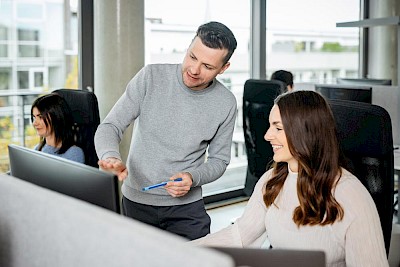 Mitarbeiter der Agentur