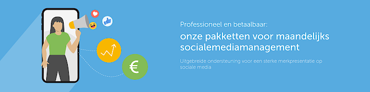 Praktische social media-pakketten voor maandelijkse ondersteuning