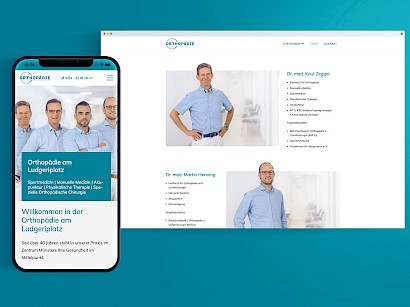 Website Orthopädie am Ludgeriplatz