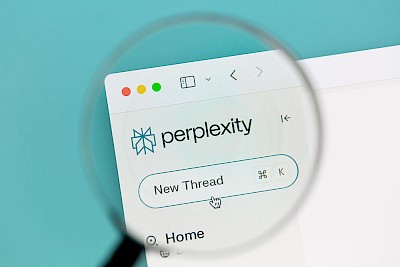 Perplexity interface shows the