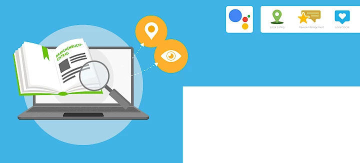 Kopgrafiek Google Assistant bedrijvengidsen