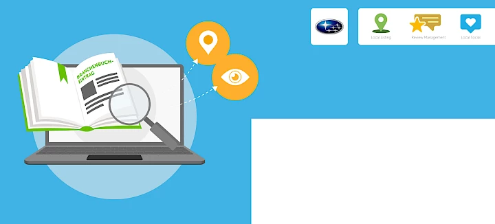 Kopregel grafisch bedrijvengids directory's Subaru