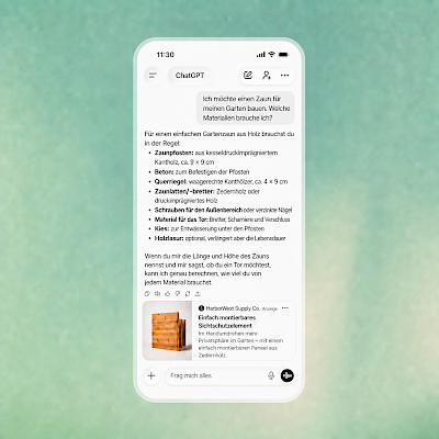 So werden ChatGPT Ads aussehen