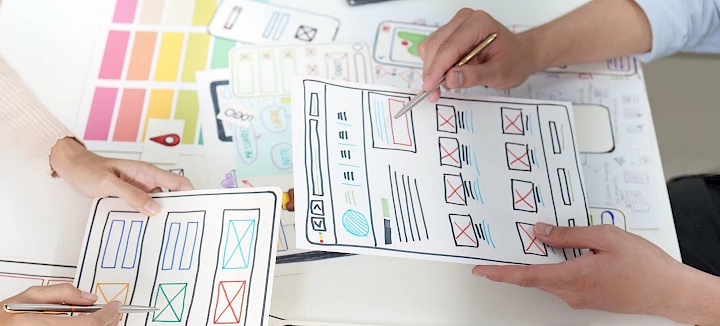 Landingpage Layout zur Platzierung des Content Marketings