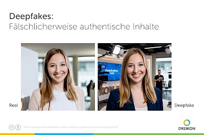 Beispiel für Kennzeichnungspflichtigen Deepfake