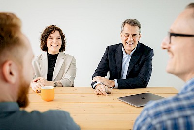 Teilnehmer einer SEO-Schulung bei Matthias Kampmann