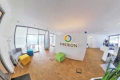 360 graden uitzicht op het DREIKON kantoor