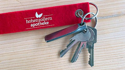 Schlüsselanhänger der Hohenzollern Apotheke