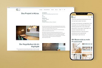 Website des Bau- und Generalunternehmers goracon object