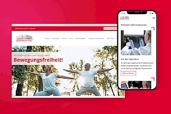 Website der Orthopädischen Praxis OPPK