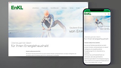 Website des Energieerzeugers EnKL