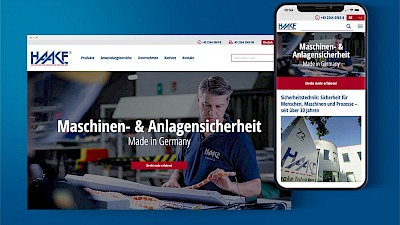 Website von Haake Technik - Unternehmen für Sicherheitstechnik