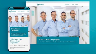 Website der Orthopädie am Ludgeriplatz