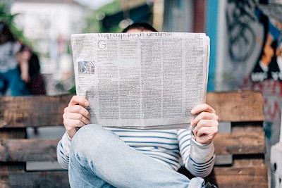 Zeitung zur Veranschaulichung der Blog Themen Recherche über Internet, Zeitung, Radio & Co.