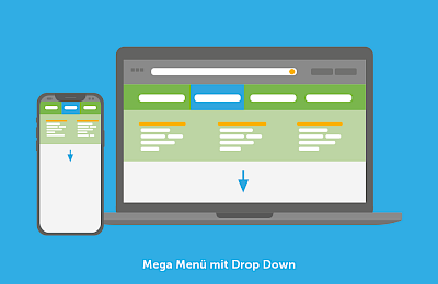 Graphic for displaying the Mega Menu